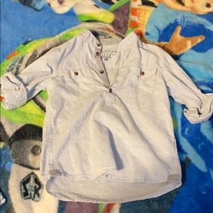 H&M linen shirt with roll up sleeves size 5 to 6